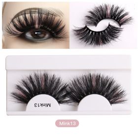 Color Mink Hair False Eyelashes Naturally Fit Thick Eyelashes - 13
