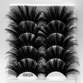 5 Pairs of Mink Eyelashes with Multiple lengthening and thickening false eyelashes - 84
