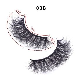 Soft and Thick Multi-Layer Three-Dimensional False Eyelashes Mimic Mink Hair - 3