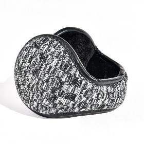 Ear Warmers - BLACK WHITE