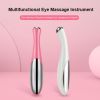 Electric Eye Beauty Instrument Remove Dark Circles Puffiness Ion Massager Pen Remove Fine Lines Vibration Massage Care Tool - Pink