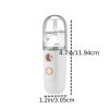 Portable Nano Mist Sprayer for Skin Care and Makeup - Moisturizing and Hydrating Mini Face Mist Handy Sprayer - White With 1PC