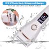 Electric Razor Painless Lady Shaver For Women Razor Shaver Hair Removal Trimmer For Legs Underarm Waterproof LCD USB Charging - White