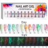 Nail Art Lacquers Beauty Salon 12 Colors Paint Gel Nails Set Soak off Painting Glow in Dark Gel Line Polish Kit - 12colors/set